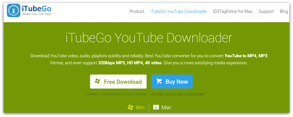 app iTubeGo YouTube Downloader